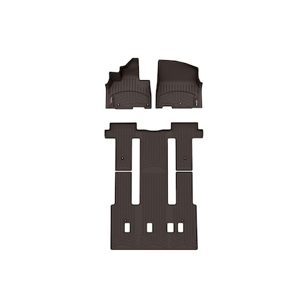 Weathertech Cocoa, Front and Rear Floorliners 471672-1-3