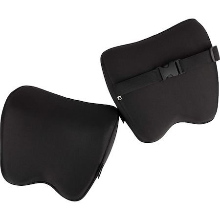 Stalwart Car Headrest Pillow 2-Pack Breathable Memory Foam Car Neck Pillow Set with Adjustable Straps 75-CAR2026