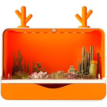 Yssoa iFarm Smart Plant Pots: All-in-One Succulent Pots, Planters, and Flower Pots with Full Spectrum LED IGSSYSTABLESLTONG