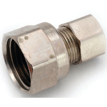 Anderson Metals Tube Adapter, 3/8 in, Brass 754822-0606