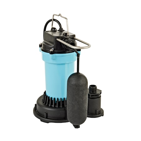Little Giant Pump Submersible Sump Pump, 10ft, 10.875 in, 115V AC 505702