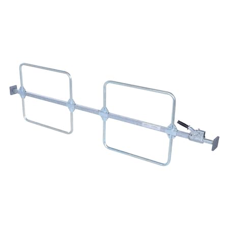 Vestil Steel Cargo Bar 1 Piece 119 In. Length x 3 3/4 In. Width x 24 1/2 In. Height With Hoops Silver CL-H3-15