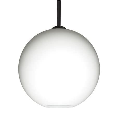 Besa Lighting Besa Coco 12 Stem Pendant, Opal Matte, Black Finish, 1x 60W MAX E26 Base 1TT-COCO1207-BK
