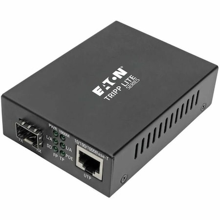 Eaton Eaton Media Converter, Ethernet to SFP Fiber, 10/100/1000 Mbps N785-INT-PSFP