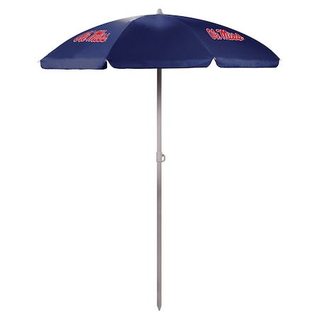 Picnic Time Family Of Brands NCAA Ole Miss Rebels Outdoor Canopy Sunshade Beach Umbrella 5.5' 822-00-138-374-0