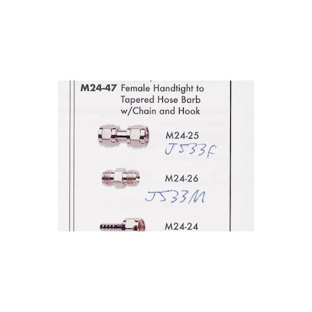 Jorgensen Laboratories Vacuum Diss 1/4", NPT J0533V