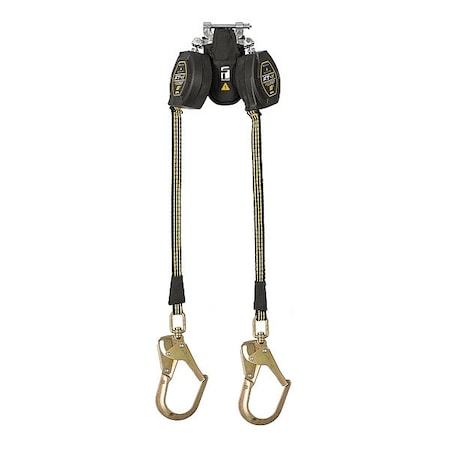 Falltech EdgeCore(TM) Self-Retracting Lifeline, Quick-Connect, Aluminum, 2 Leg(s), 420 lb Weight Capacity 84008TP3S