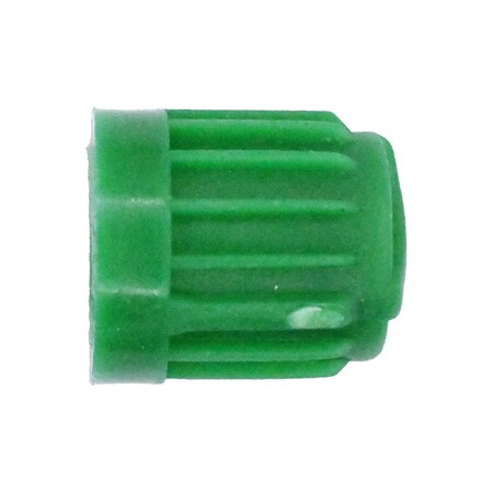 Auveco Green Plastic Valve Stem Cap with SeAluminum Nitrogen, 25PK 25130