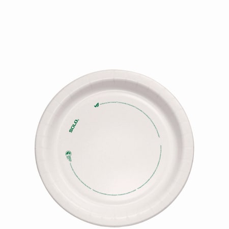 Solo Compostable Paper Dinnerware, ProPlanet Seal, Plate, 9in dia, White, 250PK OFMP9-PLANET