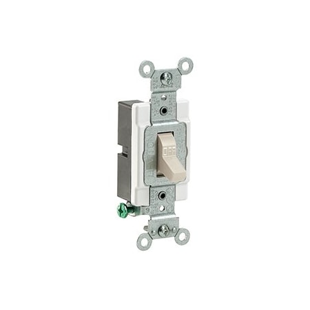 Leviton Toggle Switch, 15 Amp, 120/277 Volt, Light Almond CS115-2T