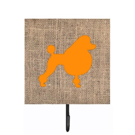 Carolines Treasures Poodle Burlap And Orange Leash Or Key Holder BB1072-BL-OR-SH4