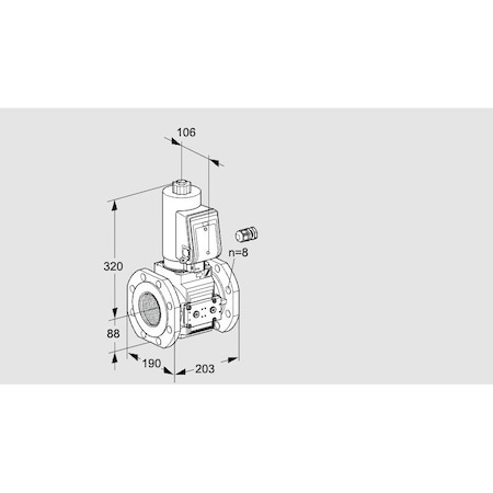 Honeywell Kromschroder VLV, SOLND, SZ 7, 80 MM ISO FLG, VAS780F05N KS88202863