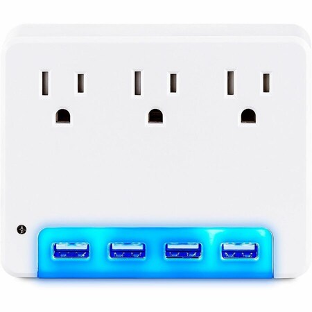 Cyberpower 4 USB 3.4A PORTS NIGHT LIGHT 1-YEAR WARRANTY P3WUN