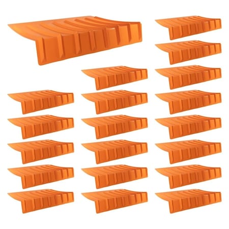 Mytee Products 9in x 48in x 36in Drop Orange Brick Guard V Shaped Corner Protector Edge Guard, 20PK MPPCP-BG36x20