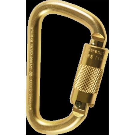 Skylotec 4.3x 2.7x 0.75 in. Steel D Carabiner Twist Lock Gate H-129