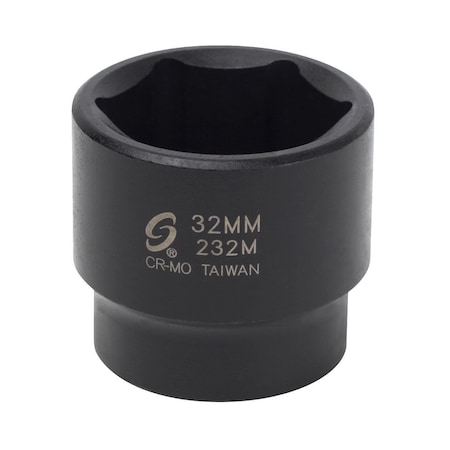 Sunex 1/2 in Drive 32Mm Impact Socket 232M