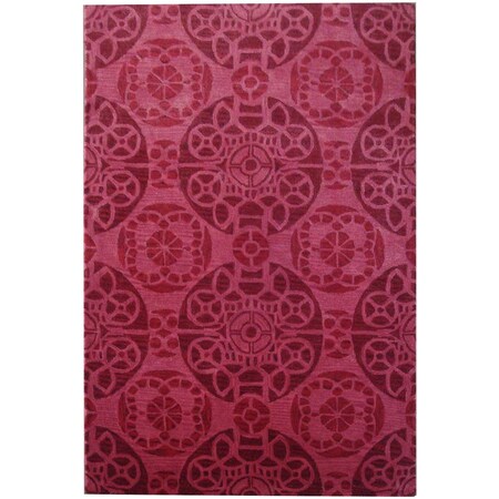 Safavieh 5 x 8 ft. Medium Rectangle Contemporary Wyndham Red Hand Tufted Rug WYD376C-5