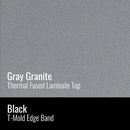 Correll Diamond 34 in W, 30 in L, 25 in to 35 in H, Particleboard, Gray Granite AD3034TF-DIA-15-13-09