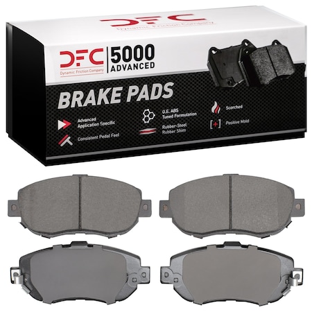 Dynamic Friction Co DFC 5000 Advanced Brake Pads - Ceramic 1551-0619-00