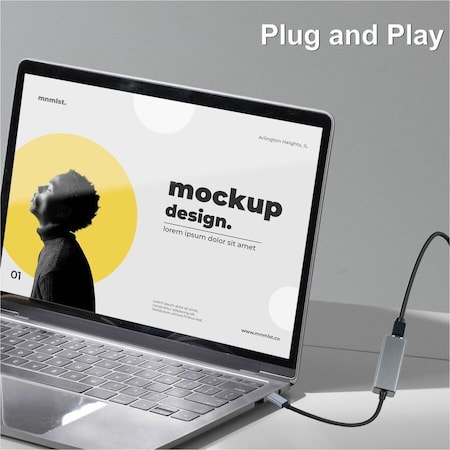 Adesso USB-C to Ethernet Network Adapter TAA Compliant AUH-5000