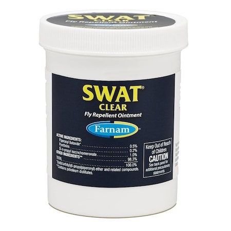 Farnam Fly Repellent Ointment, Liquid, White to Off-White, Moderate Pleasant Wood, 7 oz 100532426