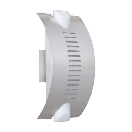 Besa Lighting Bando Sconce, Opal/Silver, 1x10W LED BANDOSL-LED