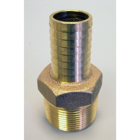 Campbell 1 in. MPT X 3/4 in. D Barb Red Red Brass Reducing Adapter RRAB4-3TLF