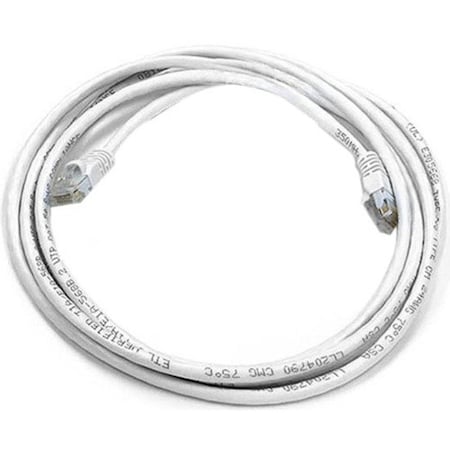 Monoprice Patch Cord, Cat 6, Booted, White, 7.0 ft. 2306