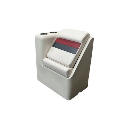 Horizon Mfg Premium Series Left Radius Lean Back White/Red/Charcoal 3017-AAEC