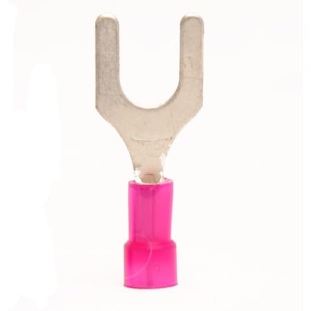 Hillsdale Terminal Fork Terminal, 1/4 in Stud Size, 18 AWG, 600 V, Nylon Insulated, 1000 PK 50075N