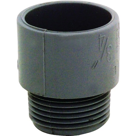 Carlon Conduit Fitting 3/4 in, Threaded, PVC, PVC Coated, Gray E943E-CTN