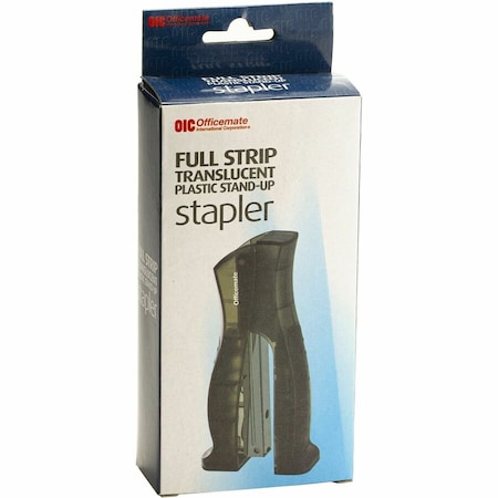 Officemate Full-Strip Plastic Transparent Stand-Up Stapler, 2PK 97701