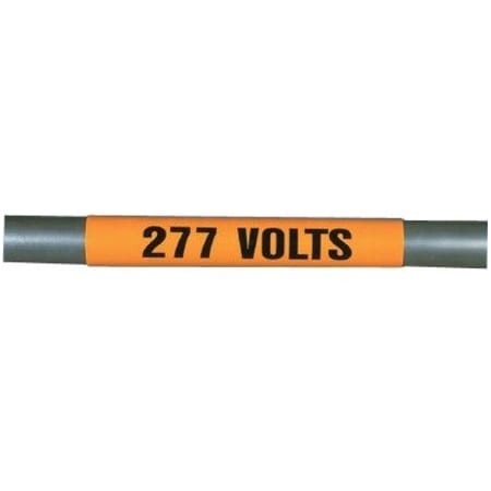 Panduit Voltage Marker, Vinyl, 277 Volts, PK5 PCV-277CY
