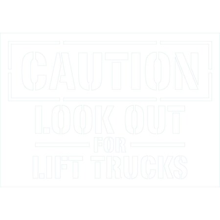 Lyle Caution-Look Out For Lift Trucks, 20x14, Non-Reflective, None G-11471-NS_20x14