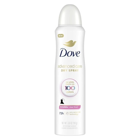 Dove Advanced Care Clear Finish Antiperspirant Deodorant Spray, 3.8 Ounce, 12PK 69672911