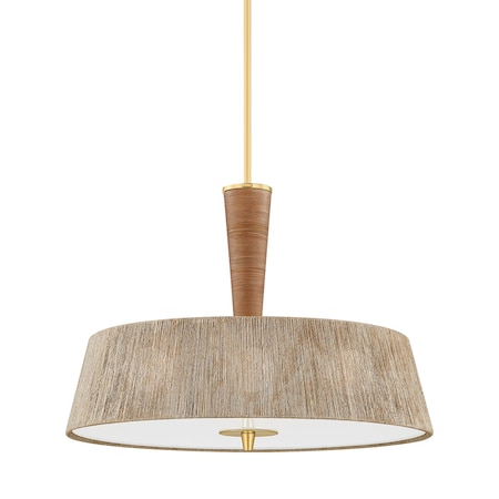 Hudson Valley Lighting George 30 in. Pendant in Aged Brass by Cortney Bishop CB9530-AGB