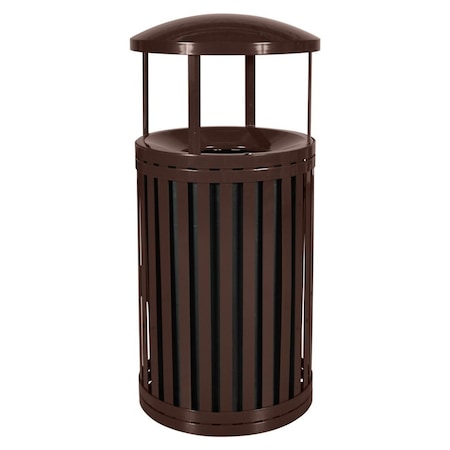 Ex-Cell Kaiser South Hampton Streetscape 45 Gallon Receptacle with Gate, Brown SCTP-40 D ND COF