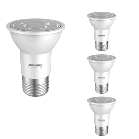 Bulbrite LED Filament 6.5W Dimmable PAR16 Light Bulbs, Frost Glass, Medium E26 Base, 3000K, 500lu, 4PK 862812