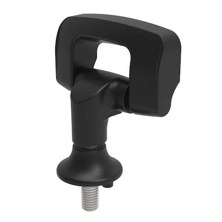 Southco Display Mount, Tilt & Swivel, Stainless Steel, Black AV-C20-K101-20