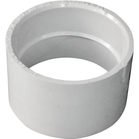 Canplas Coupling, 2 in, Hub, PVC, White 193002