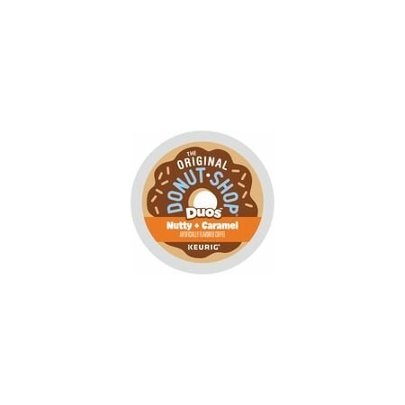 The Original Donut Shop K-Cup Duos Nutty + Caramel Coffee - Compatible with Keurig Brewer - Medium - K-Cup - Nutty +, 4PK 5000361499