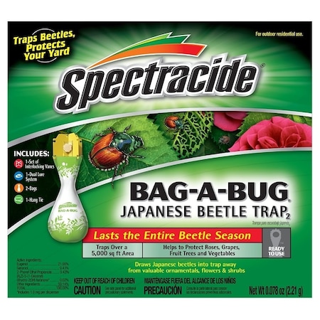 Spectracide 56901 Japanese Beetle Trap, Solid, Floral, Yellow HG-56901