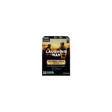 Laughing Man K-Cup, Pod Colombia Huila Coffee, Keurig Single Serve K-Cup Pods, Dark Roast, 22 Count, 4PK 5000345773