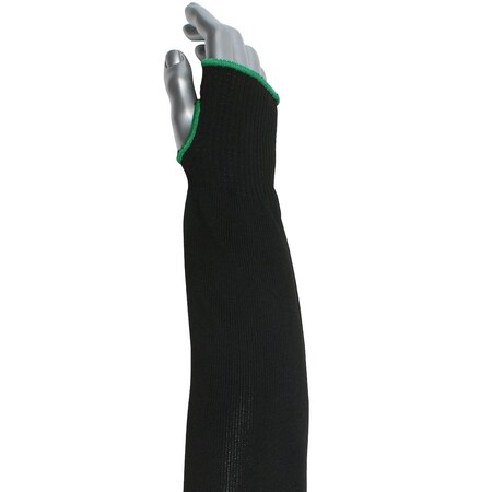 Kut Gard Single-Ply ATA / High Tenacity Polyester Blended Sleeve with Thumb Hole, Wide Width S10HTP/2BK-EW-ES6-22T