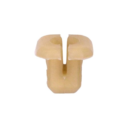 Auveco Nylon Nut; Screw Size: 2.9mm (Number 4), Head Size: 13mmx13mm, Stem L: 10mm, Natural Nylon, 25PK 21931