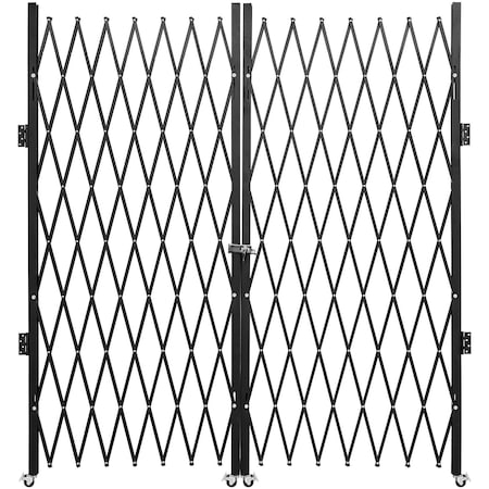 Vevor Double Folding Security Gate Folding Door Gate 6-1/2'H x 12'W Scissor VV-SSFDM-6-1/2H