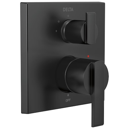 Delta Ara Angular Modern Monitor 14 Series Valve Trim with 3-Setting Integrated Diverter T24867-BL