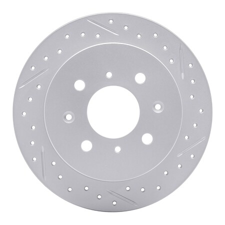 Dynamic Friction Co DFC Geoperformance Rotor - Drilled and Slotted 830-59014R