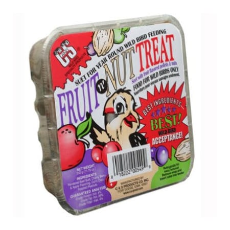 C&S Products Treat Suet Cake Fruit N Nut 12549
