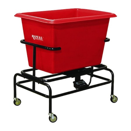 Royal Basket Trucks Scale Cart, Red, Polyurethane G08-RDX-STA-5UNN